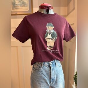Polo Ralph Lauren Bear Graphic T-Shirt Size Small